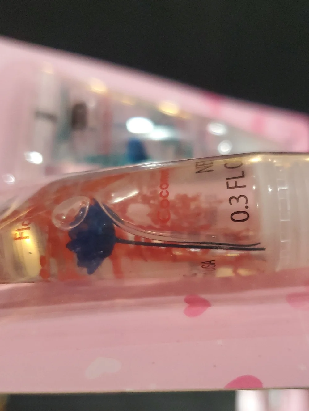 2pack coconut scented floral clear shiny lip gloss brand new‎